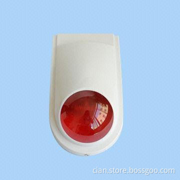 Outdoor siren with strobe, PC housing and UV